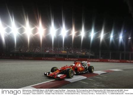 Motorsports: FIA Formula One World Championship WM Weltmeisterschaft 2015, Grand Prix of Singapore, 5 Sebastian Vettel (GER, Scuderia Ferrari), xHOCHxZWEIx