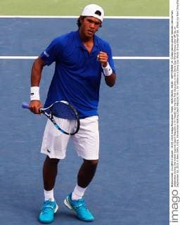 NEW DELHI, INDIA - SEPTEMBER 18: Indian tennis player Somdev Devvarman celebrates during the match against Czech Republic s Jiri Vesely during the first days play in the Davis Cup World Group play-off tie, on September 18, 2015 in New Delhi, India. Devvarman beating Czech Republic No 1 Jiri Vesley in a Davis Cup World Group Play-off tie. (Photo by Ravi Choudhary Hindustan Times ) Davis Cup World Group Play-Off