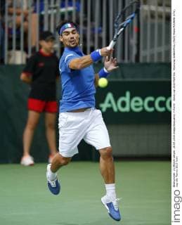 Davis cup 2015 RUS-Ita. Teymuraz GABASHVILI (RUS)-Fabio FOGNINI (ITA).