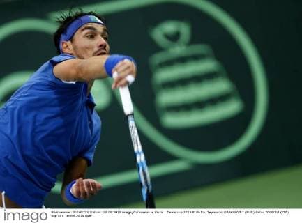 Davis cup 2015 RUS-Ita. Teymuraz GABASHVILI (RUS)-Fabio FOGNINI (ITA).