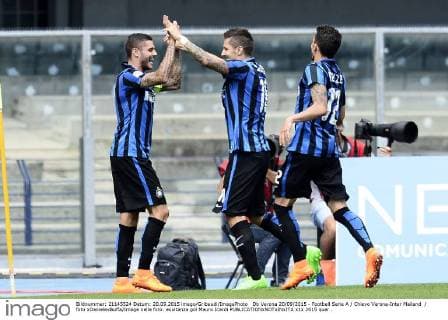 Db Verona 20 09 2015 - Football Serie A Chievo Verona-Inter Mailand foto xDanielexBuffa Image nella foto: esultanza gol Mauro Icardi 