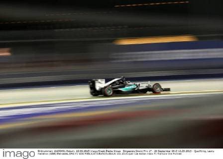 Singapore Grand Prix 17 - 20 September 2015 19.09.2015 - Qualifying, Lewis Hamilton (GBR) Mercedes AMG F1 W06 