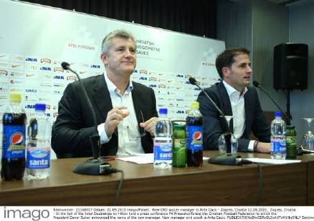 New CRO soccer manager is Ante Cacic - Zagreb, Croatia 21.09.2015., Zagreb, Croatia - In the hall of the hotel Doubletree by Hilton held a press conference PK Pressekonferenz the Croatian Football Federation to which the President Davor Suker announced the name of the new manager. New manager and coach is Ante Cacic.  SanjinxStrukic PIXSELL