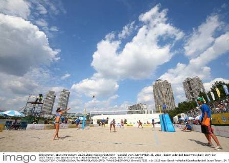 General View, SEPTEMBER 21, 2015 - Beach volleyball Beachvolleyball : JBV Tour 2015 Tokyo Open Women s Final at Odaiba Beach, Tokyo, Japan. Noxthirdxpartyxsales  (hnna017928)
