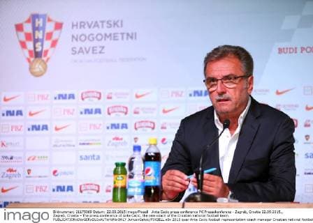 Ante Cacic press conference PK Pressekonferenz - Zagreb, Croatia 22.09.2015., Zagreb, Croatia - The press conference of Ante Cacic, the new coach of the Croatian national football team.  JuricaxGaloic PIXSELL