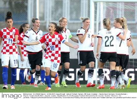 Aktuell Fußball, Damen, EM Quali, Kroatien - Deutschland Germany Croatia football - Zagreb, Croatia 22.09.2015., Zagreb, croatia - Qualification for the European Football Championship for women. Croatia - Germany. Iva Landeka.  SanjinxStrukic PIXSELL