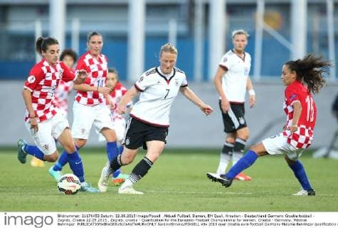 Aktuell Fußball, Damen, EM Quali, Kroatien - Deutschland Germany Croatia football - Zagreb, Croatia 22.09.2015., Zagreb, croatia - Qualification for the European Football Championship for women. Croatia - Germany. Melanie Behringer.  SanjinxStrukic PIXSELL