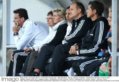Aktuell Fußball, Damen, EM Quali, Kroatien - Deutschland Germany Croatia football - Zagreb, Croatia 22.09.2015., Zagreb, croatia - Qualification for the European Football Championship for women. Croatia - Germany. Silvia Neid.  SanjinxStrukic PIXSELL