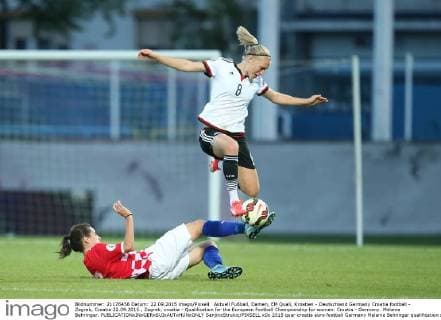Aktuell Fußball, Damen, EM Quali, Kroatien - Deutschland Germany Croatia football - Zagreb, Croatia 22.09.2015., Zagreb, croatia - Qualification for the European Football Championship for women. Croatia - Germany. Melanie Behringer.  SanjinxStrukic PIXSELL