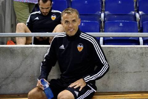 Sept. 22, 2015 - Barcelona, Spain - BARCELONA -september 22- SPAIN: Phil Neville in the match between RCD Espanyol and FC Valencia CF, corresponding to the week 5 of the spanish league played at the Power8 Stadium, september 22 2015. Photo: RCD Espanyol v Valencia - La Liga  - ZUMAn230