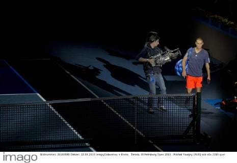 Tennis. St.Petrsburg Open 2015 . Mikhail Youzjny (RUS)