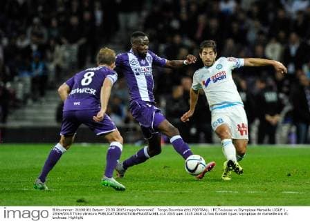 Tongo Doumbia (tfc) FOOTBALL : FC Toulouse vs Olympique Marseille LIGUE 1 - 23 09 2015 ThierryBretonx 