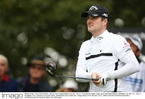GOLF - Porsche European Open 2015 BAD GRIESBACH,GERMANY,24.SEP.15 - GOLF - European Tour, Porsche European Open, Golf Resort Bad Griesbach. Image shows Marc Warren (SCO). GEPAxpictures xAndreasxPranter