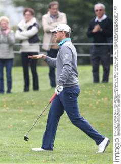 GOLF - Porsche European Open 2015 BAD GRIESBACH,GERMANY,24.SEP.15 - GOLF - European Tour, Porsche European Open, Golf Resort Bad Griesbach. Image shows Bernd Wiesberger (AUT). GEPAxpictures xAndreasxPranter