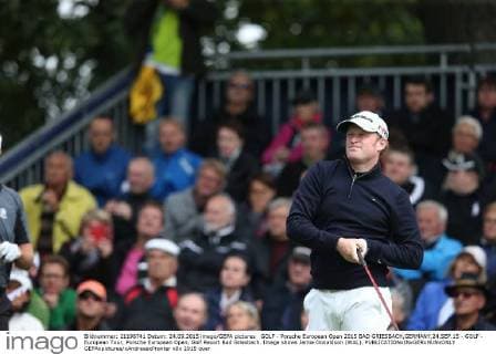GOLF - Porsche European Open 2015 BAD GRIESBACH,GERMANY,24.SEP.15 - GOLF - European Tour, Porsche European Open, Golf Resort Bad Griesbach. Image shows Jamie Donaldson (WAL). GEPAxpictures xAndreasxPranter