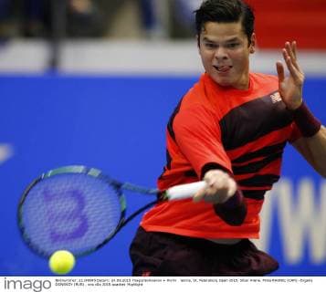 tennis. St. Petersburg Open 2015. Sibur Arena. Milos RAONIC (CAN) -Evgeny DONSKOY (RUS) .