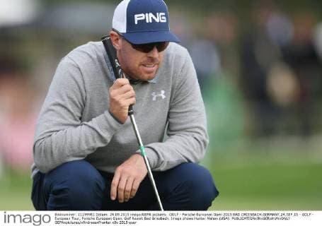 GOLF - Porsche European Open 2015 BAD GRIESBACH,GERMANY,24.SEP.15 - GOLF - European Tour, Porsche European Open, Golf Resort Bad Griesbach. Image shows Hunter Mahan (USA). GEPAxpictures xAndreasxPranter