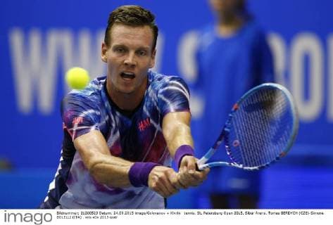 tennis. St. Petersburg Open 2015. Sibur Arena. Tomas BERDYCH (CZE)-Simone BOLELLI (ITA) .