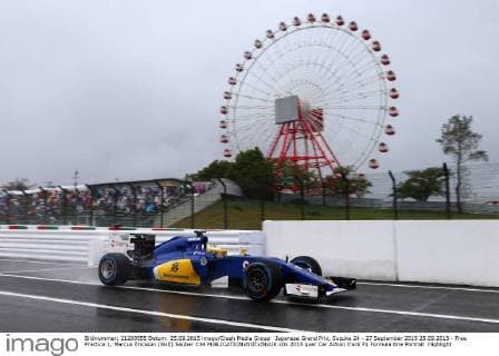 Japanese Grand Prix, Suzuka 24 - 27 September 2015 25.09.2015 - Free Practice 1, Marcus Ericsson (SUE) Sauber C34 