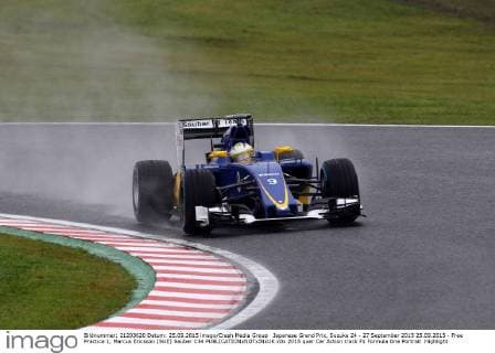 Japanese Grand Prix, Suzuka 24 - 27 September 2015 25.09.2015 - Free Practice 1, Marcus Ericsson (SUE) Sauber C34 