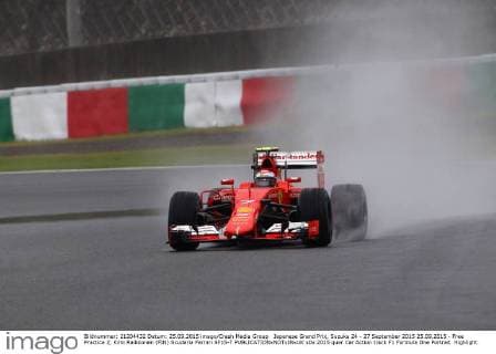 Japanese Grand Prix, Suzuka 24 - 27 September 2015 25.09.2015 - Free Practice 2, Kimi Raikkonen (FIN) Scuderia Ferrari SF15-T 