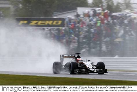 Motorsports: FIA Formula One World Championship WM Weltmeisterschaft 2015, Grand Prix of Japan, 27 Nico Hulkenberg (GER, Sahara Force India F1 Team), xHOCHxZWEIx