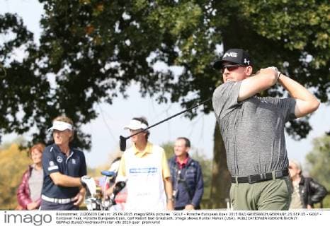 GOLF - Porsche European Open 2015 BAD GRIESBACH,GERMANY,25.SEP.15 - GOLF - European Tour, Porsche European Open, Golf Resort Bad Griesbach. Image shows Hunter Mahan (USA). GEPAxpictures xAndreasxPranter