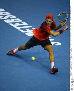 tennis. St. Petersburg Open 2015. Sibur Arena. Roberto BAUTISTA AGUT (ESP)-Lucas POUILLE (FRA) .