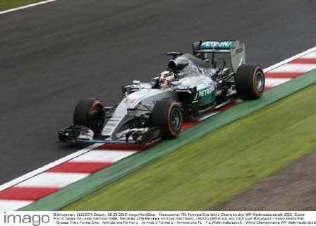 Motorsports: FIA Formula One World Championship WM Weltmeisterschaft 2015, Grand Prix of Japan, 44 Lewis Hamilton (GBR, Mercedes AMG Petronas Formula One Team), xHOCHxZWEIx