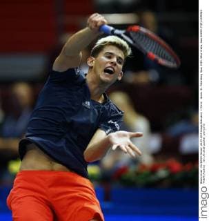 tennis. St. Petersburg Open 2015. Sibur Arena. Joao SOUSA (POR)-DOMINIC THIEM (Austria) .