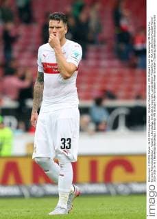 Stuttgart Daniel Ginczek ( VfB Stuttgart ) nach der Niederlage VfB Stuttgart vs. Borussia Moenchengladbach , Fussball, 1.Bundesliga, 26.09.2015, Copyright: Langer Eibner-Pressefoto EP_HLR