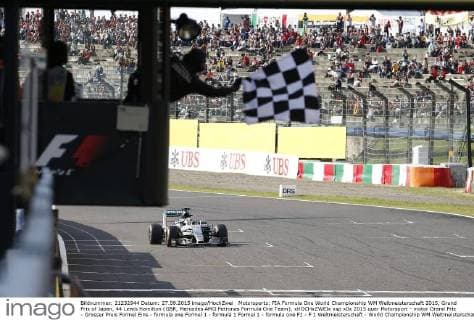 Motorsports: FIA Formula One World Championship WM Weltmeisterschaft 2015, Grand Prix of Japan, 44 Lewis Hamilton (GBR, Mercedes AMG Petronas Formula One Team), xHOCHxZWEIx