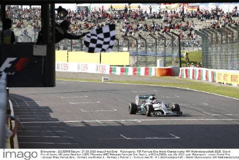 Motorsports: FIA Formula One World Championship WM Weltmeisterschaft 2015, Grand Prix of Japan, 44 Lewis Hamilton (GBR, Mercedes AMG Petronas Formula One Team), xHOCHxZWEIx