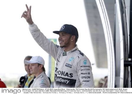 Motorsports: FIA Formula One World Championship WM Weltmeisterschaft 2015, Grand Prix of Japan, 44 Lewis Hamilton (GBR, Mercedes AMG Petronas Formula One Team), xHOCHxZWEIx