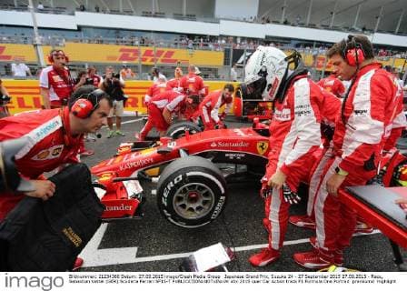 Japanese Grand Prix, Suzuka 24 - 27 September 2015 27.09.2015 - Race, Sebastian Vettel (GER) Scuderia Ferrari SF15-T 