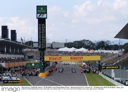 Japanese Grand Prix, Suzuka 24 - 27 September 2015 27.09.2015 - Race, grid 