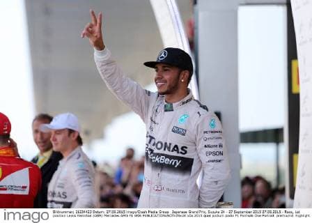 Japanese Grand Prix, Suzuka 24 - 27 September 2015 27.09.2015 - Race, 1st position Lewis Hamilton (GBR) Mercedes AMG F1 W06 