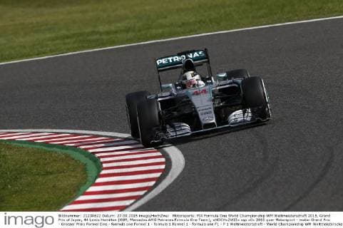 Motorsports: FIA Formula One World Championship WM Weltmeisterschaft 2015, Grand Prix of Japan, 44 Lewis Hamilton (GBR, Mercedes AMG Petronas Formula One Team), xHOCHxZWEIx