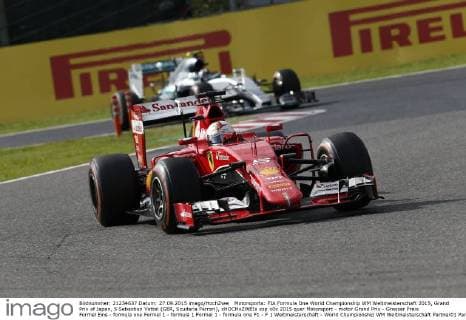 Motorsports: FIA Formula One World Championship WM Weltmeisterschaft 2015, Grand Prix of Japan, 5 Sebastian Vettel (GER, Scuderia Ferrari), xHOCHxZWEIx