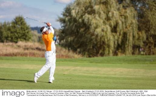 Bad Griesbach 27.09.2015, Beckenbauer Golf Course, Bad Griesbach, GER, PGA Golf Herren European Tour, Porsche European Open, im Bild Thongchai Jaidee (THA) during the European Tour, Porsche European Open Golf Tournament at the Beckenbauer Golf Course in Bad Griesbach, Germany on 2015 09 27.  EP_fei  