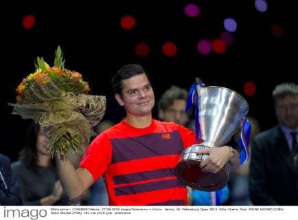 tennis. St. Petersburg Open 2015. Sibur Arena. final. MILOS RAONIC (CAN)- JOAO SOUSA (POR).