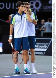 Lukasz Kubot (POL) Edouard Roger-Vasselin vs Pierre-Hugues Herbert (FRA) Nicolas Mahut (FRA) TENNIS : Open de Moselle - Metz - 27 09 2015 VirginieBouyer Tennismag Panoramic 