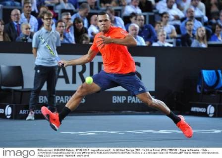 Jo Wilfried Tsonga (FRA) vs Gilles Simon (FRA) TENNIS : Open de Moselle - Metz - 27 09 2015 VirginieBouyer Tennismag Panoramic 
