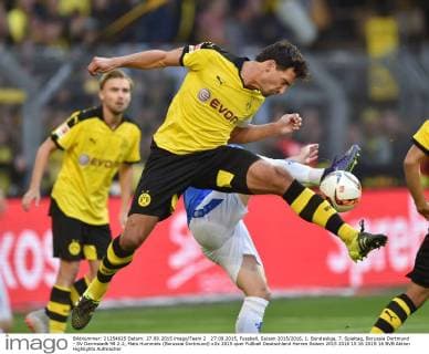 27.09.2015, Fussball, Saison 2015 2016, 1. Bundesliga, 7. Spieltag, Borussia Dortmund - SV Darmstadt 98 2:2, Mats Hummels (Borussia Dortmund)