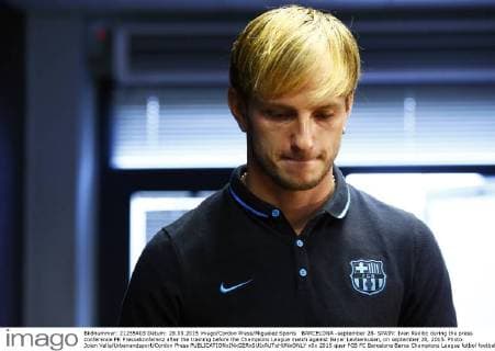 BARCELONA -september 28- SPAIN: Ivan Rakitic during the press conference PK Pressekonferenz after the training before the Champions League match against Bayer Levberkusen, on september 28, 2015. Photo: Joian Valls Urbanandsport Cordon Press 