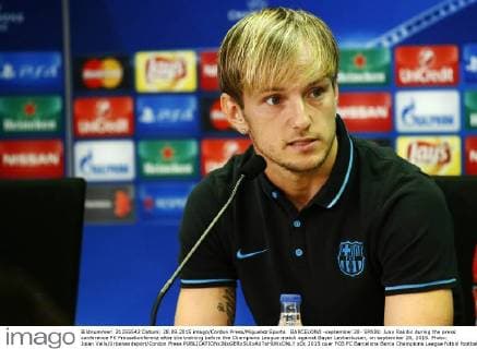 BARCELONA -september 28- SPAIN: Ivan Rakitic during the press conference PK Pressekonferenz after the training before the Champions League match against Bayer Levberkusen, on september 28, 2015. Photo: Joian Valls Urbanandsport Cordon Press 