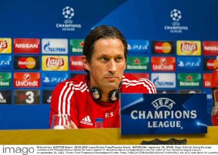 BARCELONA -september 28- SPAIN: Roger Schmidt during the press conference PK Pressekonferenz before the match against FC Barcelona Barca corresponding to the first match of the champions league s group, on september 28, 2015. (Photo: Mikel Trigueros Urbanandsport Cordon Press) 