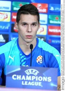 GNK Dinamo press conference PK Pressekonferenz 28.09.2015., Allianz Arena, Muenchen, Njemacka - Konferencija za medije GNK Dinamo dan uoci utakmice 2. kola skupine F Lige prvaka FC Bayern - GNK Dinamo. Marko Pjaca.  GoranxStanzl PIXSELL