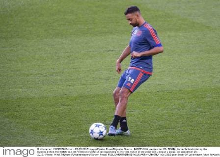 BARCELONA -september 28- SPAIN: Karim Bellarabi during the training before the match against FC Barcelona Barca corresponding to the first match of the champions league s group, on september 28, 2015. (Photo: Mikel Trigueros Urbanandsport Cordon Press) 