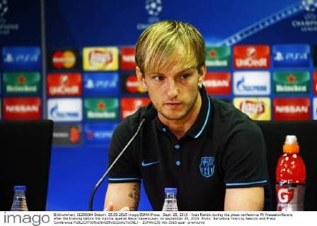 Sept. 28, 2015 - Ivan Rakitic during the press conference PK Pressekonferenz after the training before the matcha against Bayer Leverkusen, on september 28, 2015. Photo: Barcelona Training Session and Press Conference  - ZUMAn230